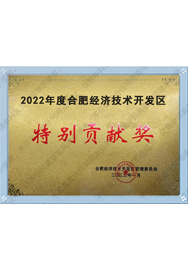 2022年度合肥经济技术开发区特别贡献奖